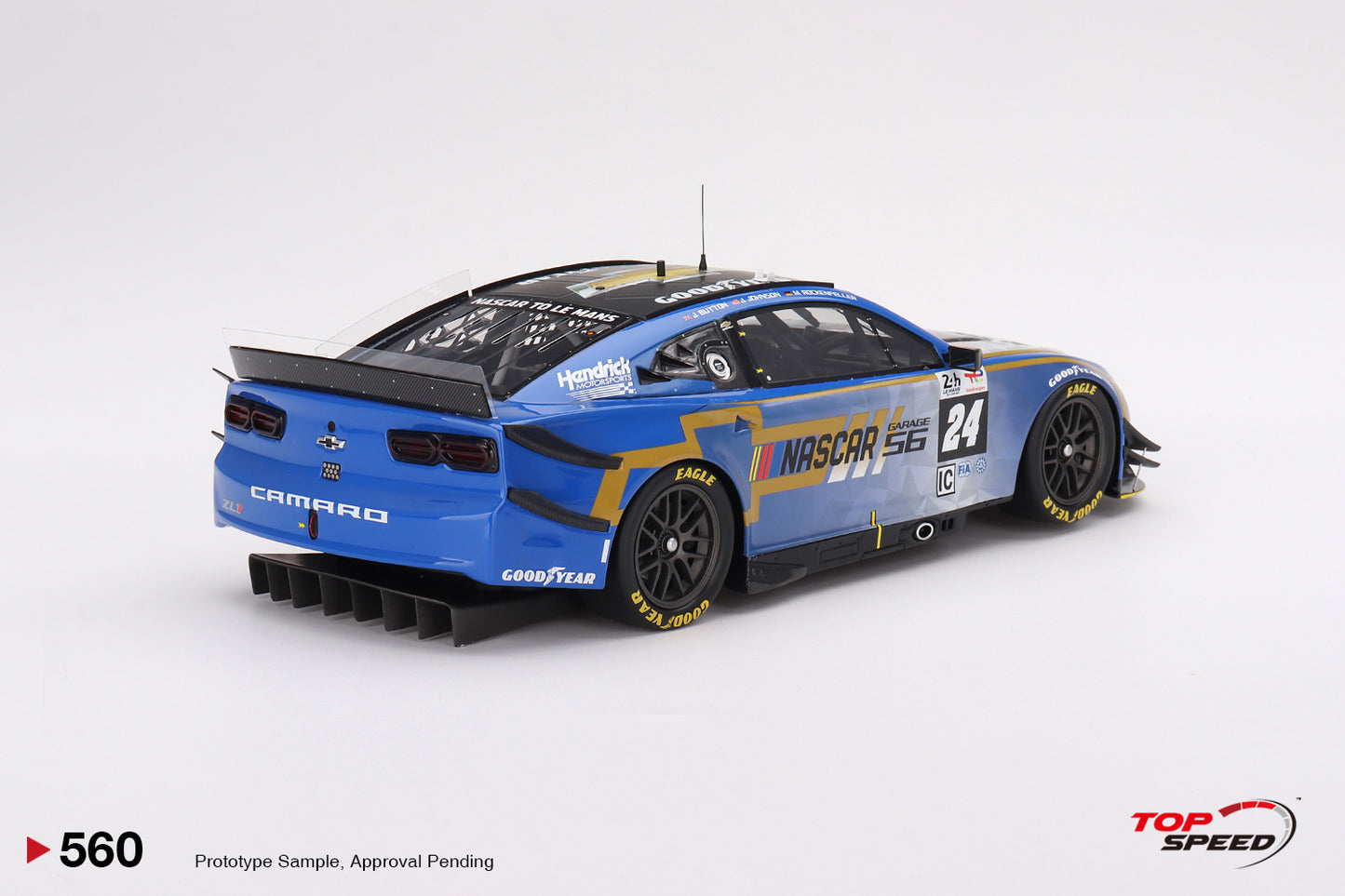 Topspeed Garage 56 Chevrolet Camaro ZL1 #24 Hendrick Motorsports NASCAR 2023 Le Mans 24hr 1:18