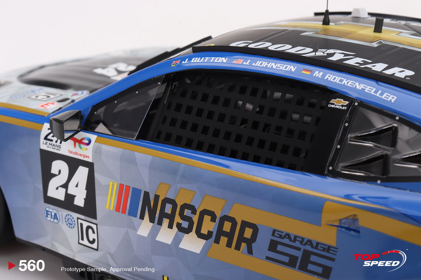 Topspeed Garage 56 Chevrolet Camaro ZL1 #24 Hendrick Motorsports NASCAR 2023 Le Mans 24hr 1:18