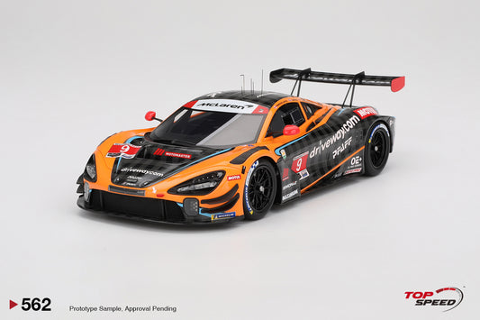 Topspeed Mclaren 720S GT3 EVO #9 Pfaff Motorsport 2024 IMSA Daytona 24hrs Orange 1:18