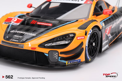 Topspeed Mclaren 720S GT3 EVO #9 Pfaff Motorsport 2024 IMSA Daytona 24hrs Orange 1:18