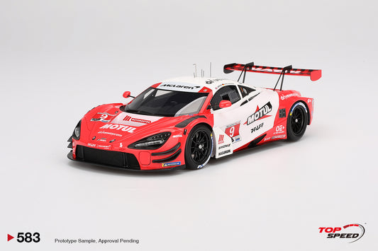 Topspeed Mclaren 720S GT3 EVO #9 Pfaff Motorsport 2024 IMSA Motul Course de Monterey Red 1:18