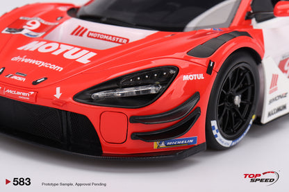 Topspeed Mclaren 720S GT3 EVO #9 Pfaff Motorsport 2024 IMSA Motul Course de Monterey Red 1:18