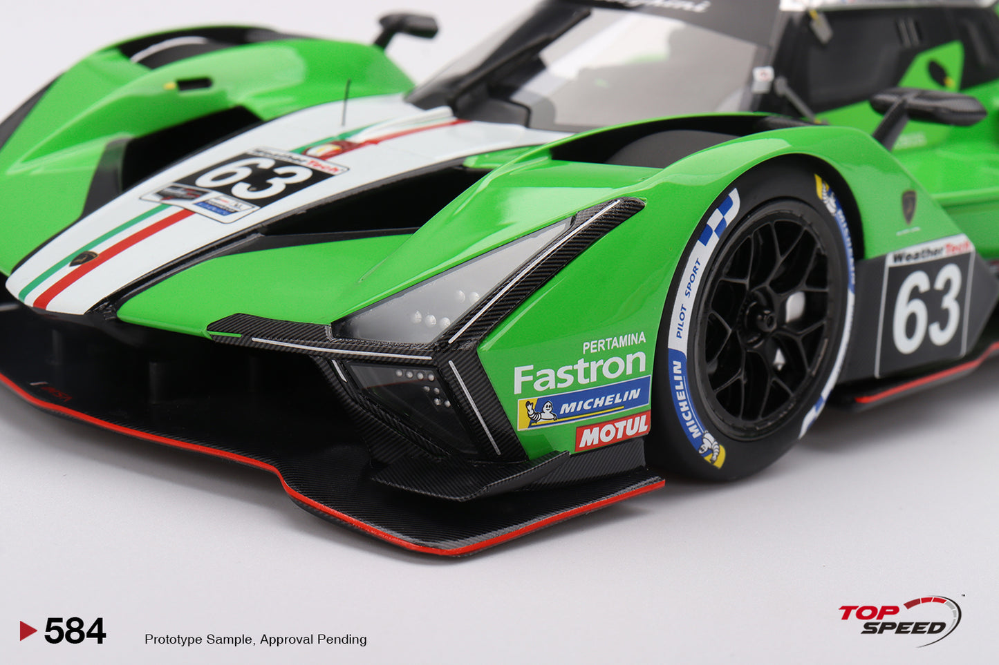 Topspeed Lamborghini SC63 #63 Iron Lynx 2024 IMSA Sebring 12hrs Green 1:18