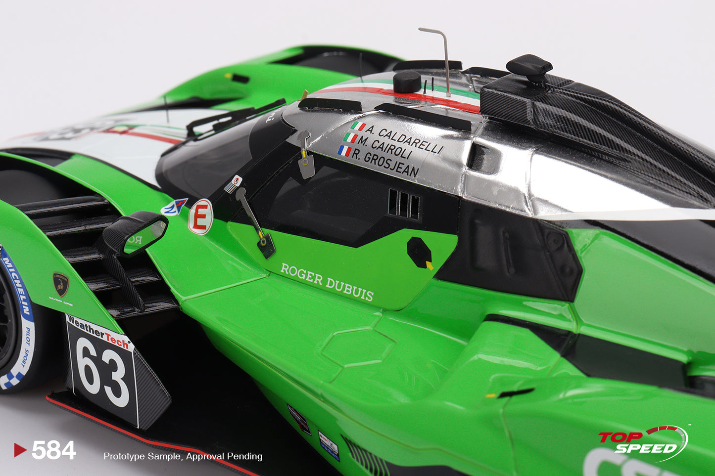 Topspeed Lamborghini SC63 #63 Iron Lynx 2024 IMSA Sebring 12hrs Green 1:18