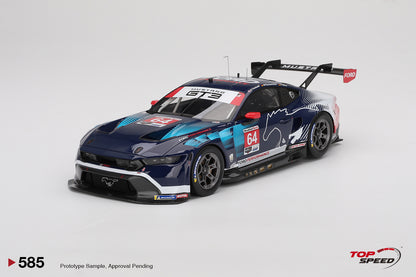 Topspeed Ford Mustang GT3 #64 Ford Multimatic Motorsports 2024 IMSA Daytona 24hrs Black 1:18