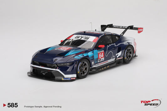 Topspeed Ford Mustang GT3 #64 Ford Multimatic Motorsports 2024 IMSA Daytona 24hrs Black 1:18