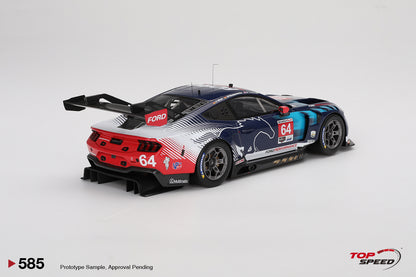 Topspeed Ford Mustang GT3 #64 Ford Multimatic Motorsports 2024 IMSA Daytona 24hrs Black 1:18