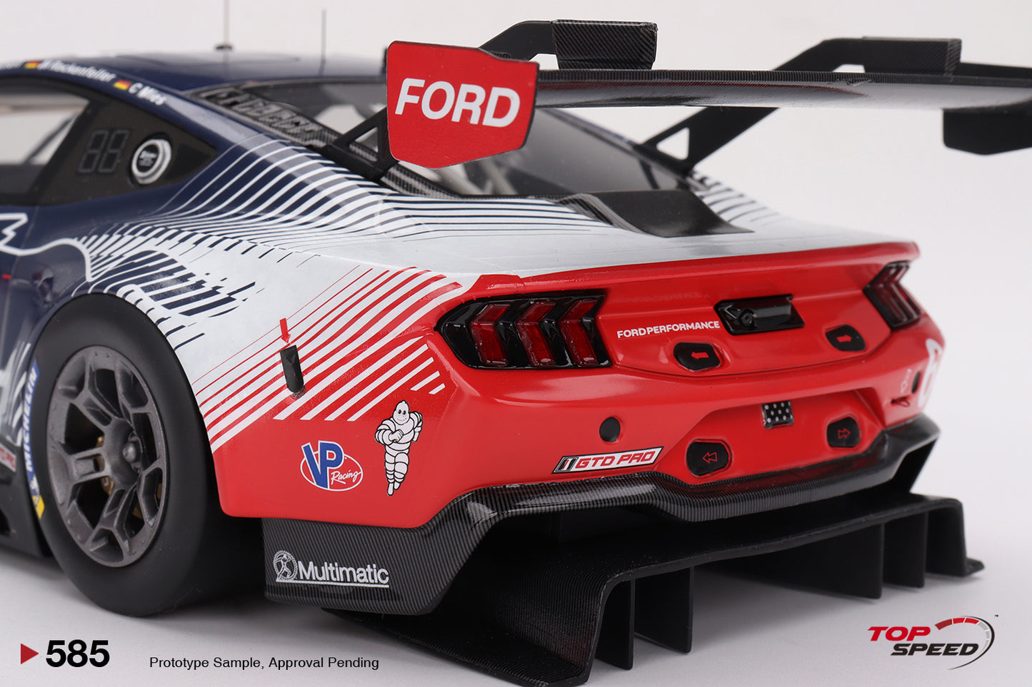 Topspeed Ford Mustang GT3 #64 Ford Multimatic Motorsports 2024 IMSA Daytona 24hrs Black 1:18