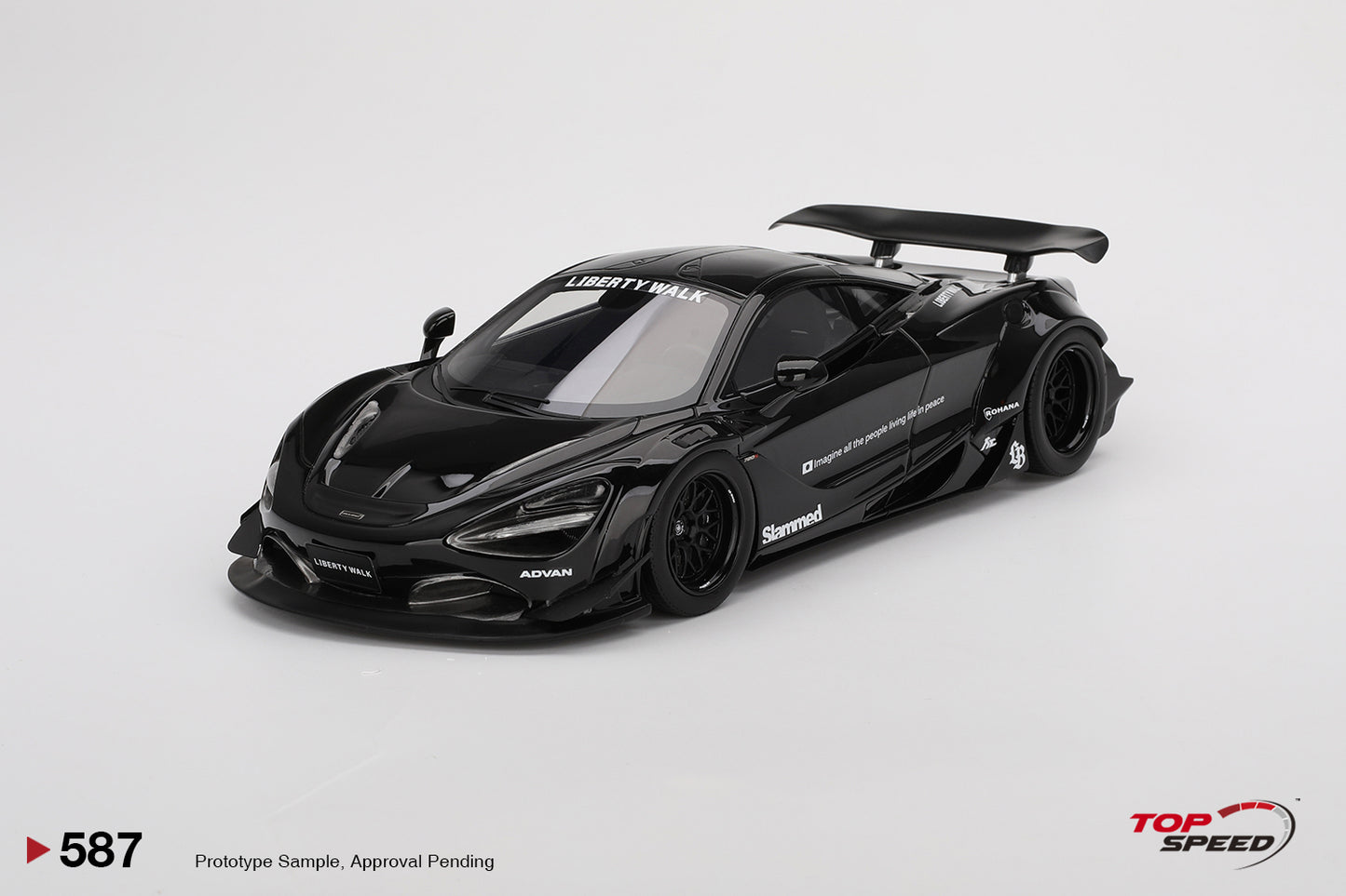 Topspeed Mclaren 720S LB-Works TAS 2024 Black 1:18