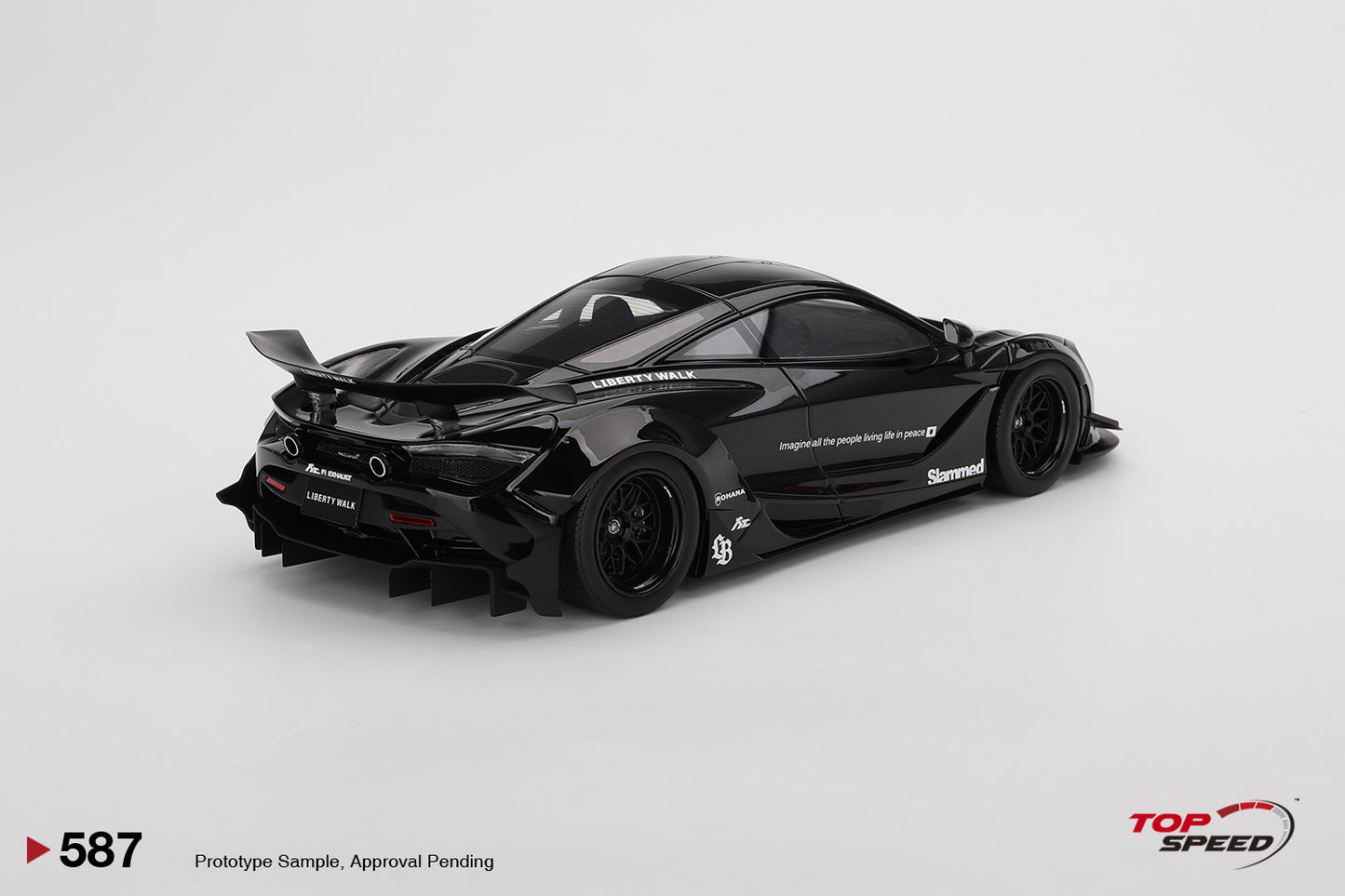 Topspeed Mclaren 720S LB-Works TAS 2024 Black 1:18