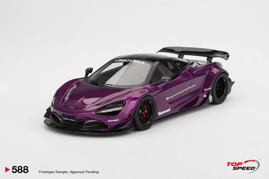 Topspeed Mclaren 720S LB-Works Purple Metallic 1:18