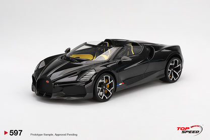 Topspeed Bugatti W16 Mistral Black 1:18