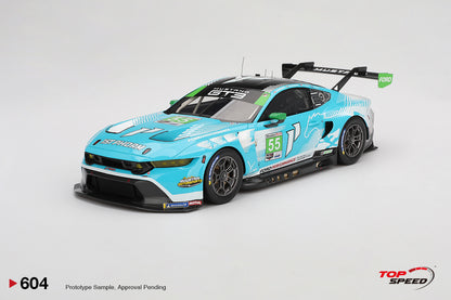 Topspeed Ford Mustang GT3 #55 Proton Competition 2024 IMSA Daytona 24hrs Blue 1:18