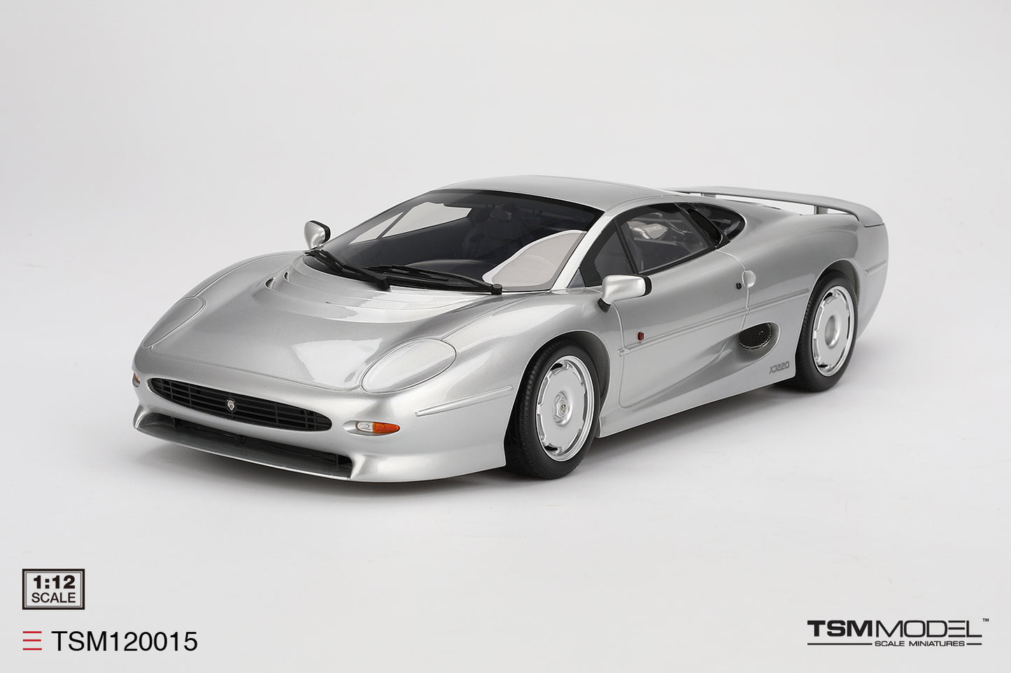 Topspeed Jaguar XJ220 Silver 1:12