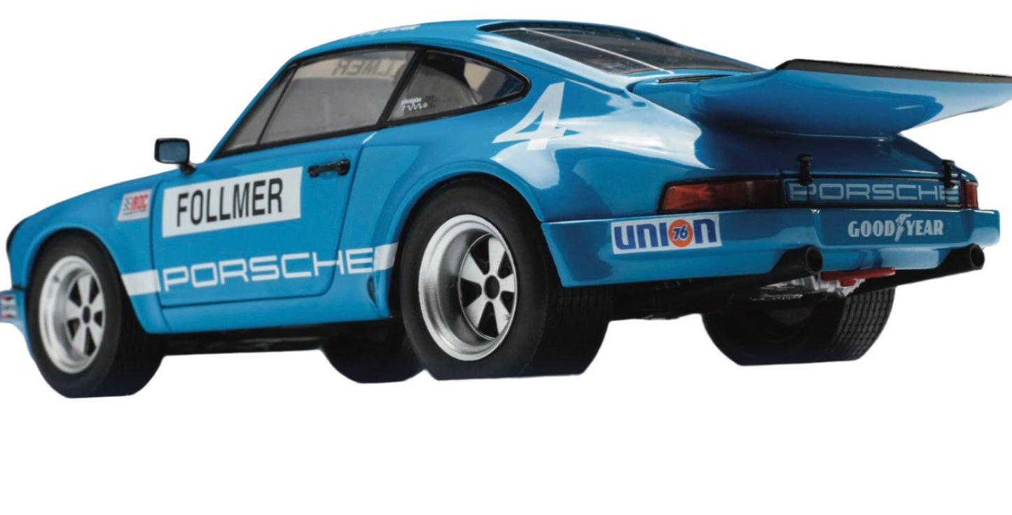 Solido 1974 Porsche 911 IROC Riverside No 4 Follmer IROC Blue 1:18