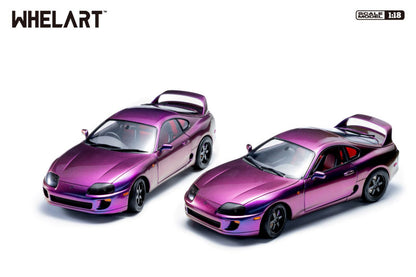 Whelart 1993 Toyota Supra MK4 (A80) Midnight Purple LHD 1:18