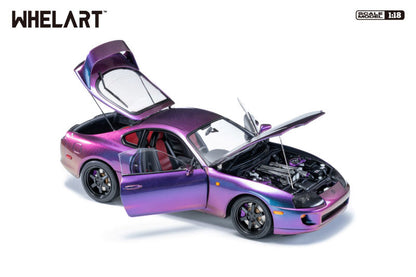 Whelart 1993 Toyota Supra MK4 (A80) Midnight Purple LHD 1:18