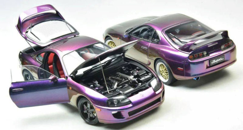 Whelart 1993 Toyota Supra MK4 (A80) Midnight Purple LHD 1:18