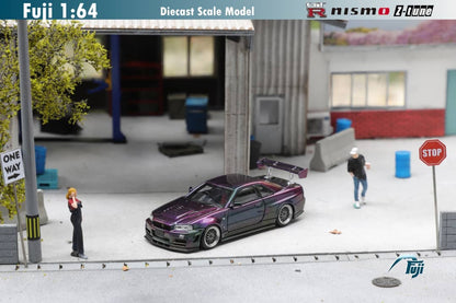 Fuji Nissan Skyline GT-R (R34) Nismo Z-Tune RHD Midnight Purple 1:64