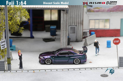 Fuji Nissan Skyline GT-R (R34) Nismo Z-Tune RHD Midnight Purple 1:64