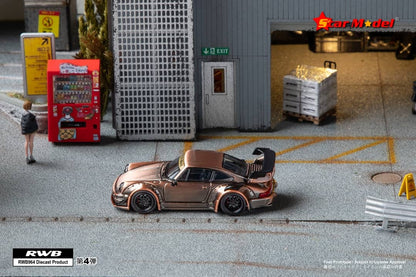 Star Model Porsche 911 964 RWB GT Wing Raw Copper 1:64