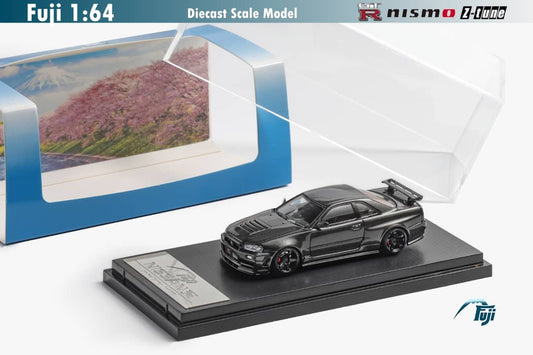 Fuji Nissan Skyline GT-R (R34) Nismo Z-Tune Carbon Black 1:64