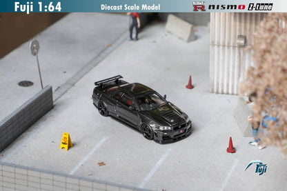 Fuji Nissan Skyline GT-R (R34) Nismo Z-Tune Carbon Black 1:64