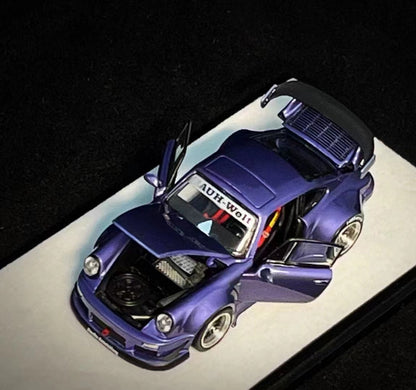 PGM Porsche 911 930 RWB Violet Purple (with Openings) Luxury Round Version 1:64