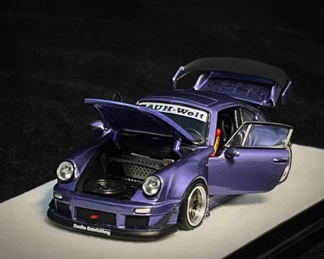 PGM Porsche 911 930 RWB Violet Purple (with Openings) Luxury Round Version 1:64