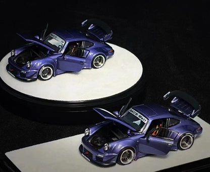 PGM Porsche 911 930 RWB Violet Purple (with Openings) Luxury Round Version 1:64