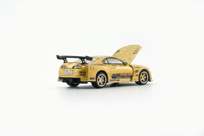 BM Creations 1993 Toyota Supra Mk4 (JZA80) X Top Secret Gold (Thailand Exclusive) 1:64