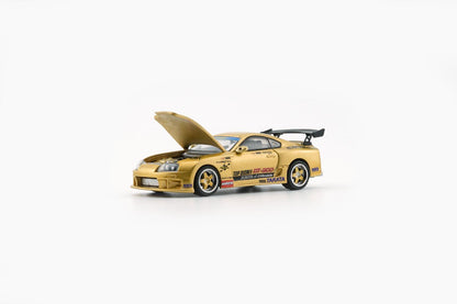 BM Creations 1993 Toyota Supra Mk4 (JZA80) X Top Secret Gold (Thailand Exclusive) 1:64