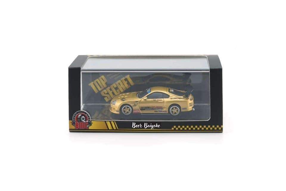 BM Creations 1993 Toyota Supra Mk4 (JZA80) X Top Secret Gold (Thailand Exclusive) 1:64