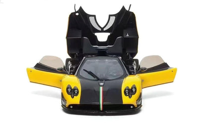 Almost-Real 2009 Pagani Zonda 5 Cinque Roadster Giallo Genevra (Yellow Black Carbon) 1:18