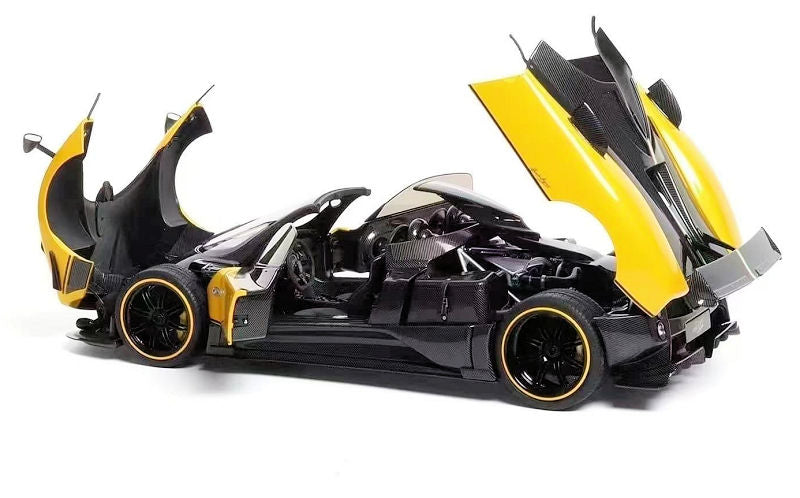 Almost-Real 2009 Pagani Zonda 5 Cinque Roadster Giallo Genevra (Yellow Black Carbon) 1:18