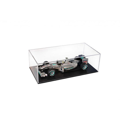 Atlantic Case Stuttgart Premium Deluxe Acrylic Display Case Extra High w/ Carbon Fiber Effect Base 1:18