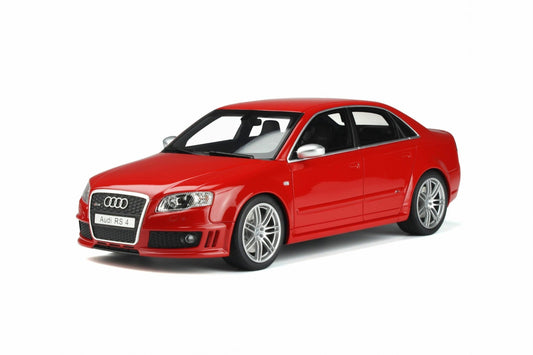 Otto 2005 Audi RS4 Sedan B7 4.2L V8 FSI Misano Red 1:18 LIMITED, Resin