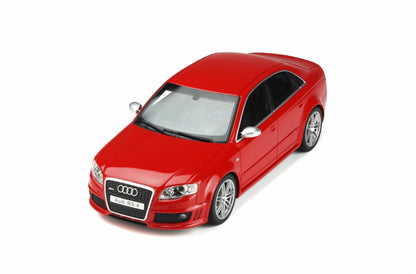 Otto 2005 Audi RS4 Sedan B7 4.2L V8 FSI Misano Red 1:18 LIMITED, Resin