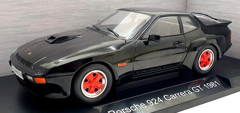 MCG 1981 924 Carrera GT Coupe Black w/ Red Wheels 1:18