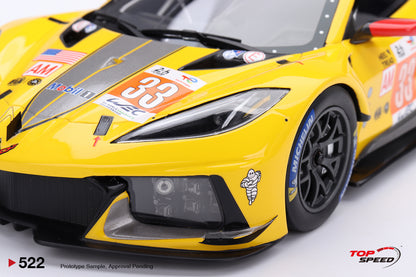 Topspeed 1:18 Chevrolet Corvette C8.R #33 Corvette Racing  2023 Le Mans 24 Hrs  LM GTE AM Class Winner