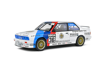 Solido 1989 BMW E30 M3 DTM No 36 Soper White w/ Red and Blue 1:18