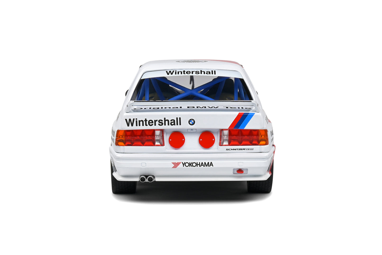 Solido 1989 BMW E30 M3 DTM No 36 Soper White w/ Red and Blue 1:18