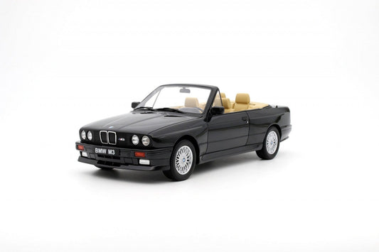 Otto 1989 BMW E30 M3 Cabriolet Diamond Black 1:18