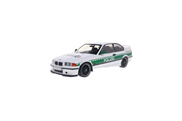 Solido 1991 BMW E36 M3 Coupe Polizei (German Police) White Green 1:18