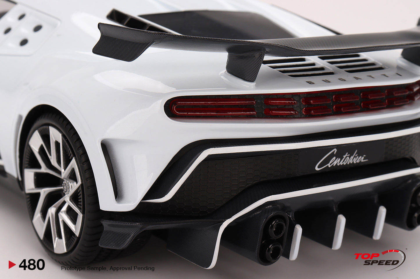 Topspeed 1:18 Bugatti Centodieci  White