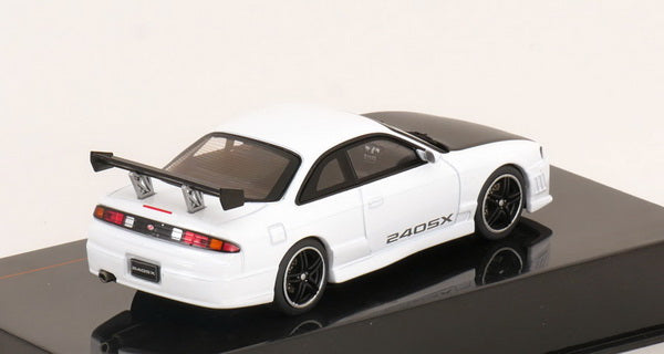 Ixo 1997 Nissan 240SX (S14) White w/ Matte Black Hood 1:43