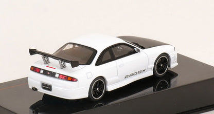 Ixo 1997 Nissan 240SX (S14) White w/ Matte Black Hood 1:43