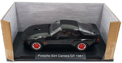 MCG 1981 924 Carrera GT Coupe Black w/ Red Wheels 1:18