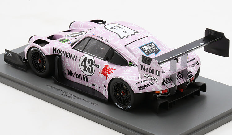 Spark-Model 2022 Porsche 911 (912 Base) Hoonipigasus No.43 Rally Pikes Peak Hill Climb Ken Block Pink 1:18