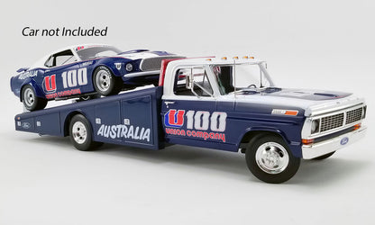 Acme 1970 Ford F-350 Ramp Truck U100 Allan Moffat - DDA Exclusive Blue & White 1:18